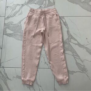 Lululemon Scuba Joggers 4 Pink Mist  Knit Pull On Cozy Travel Athleisure Pants